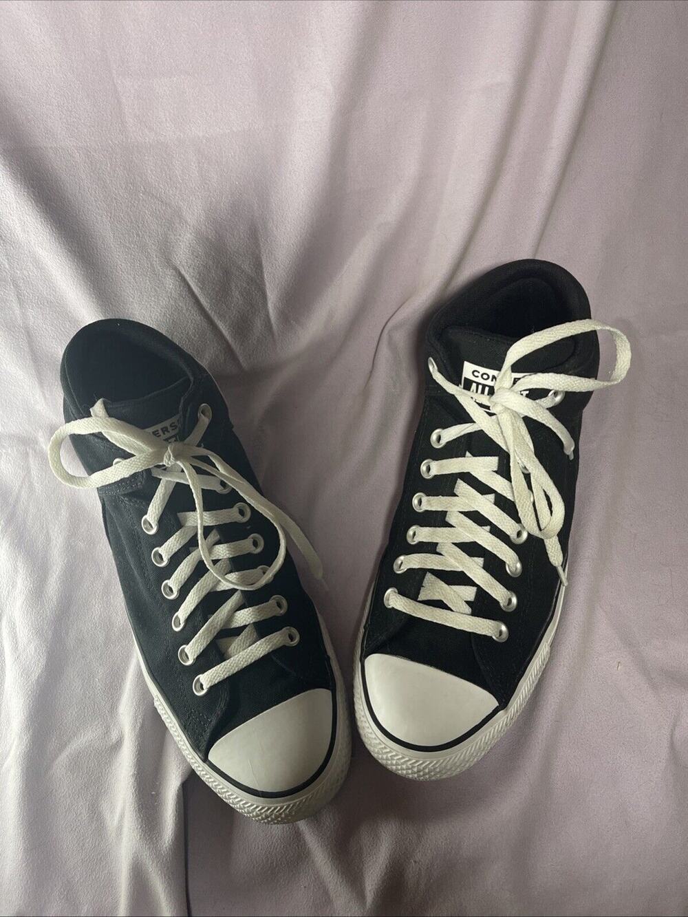 Converse Chuck Taylor All Star Mid Top Men’s Size 10 Black 151041F - EUC!!